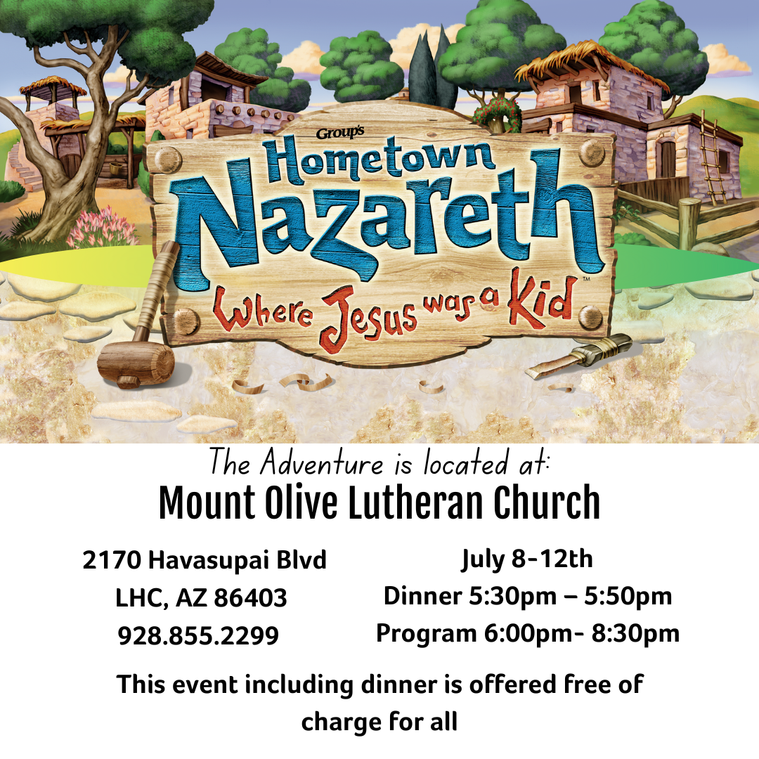 Mount Olive Church Hometown Nazareth Vacation Bible School